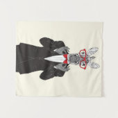 Zebra Gentleman Wandkleed (Voorkant (horizontaal))