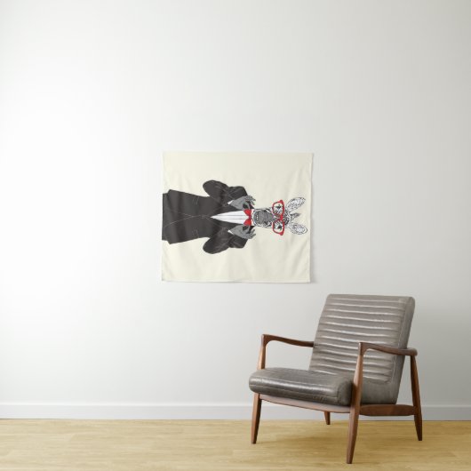 Zebra Gentleman Wandkleed (In Situ (horizontaal))