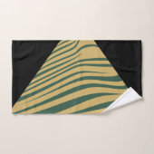 Zebra Geometrisch cyaan, zwart & beige Bad Handdoek (Handdoek)