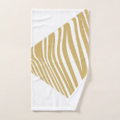 Zebra Geometrisch wit & beige Bad Handdoek (Handdoek)