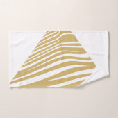 Zebra Geometrisch wit & beige Bad Handdoek (Handdoek)
