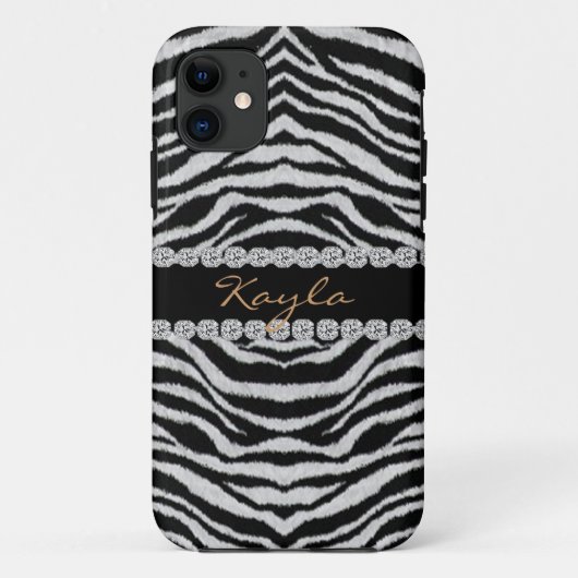 ZEBRA GEPERSONALISEERD BLOKKEREN I telefoon 5 HOES (Achterkant)