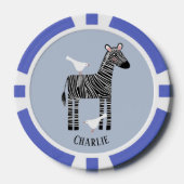 Zebra Gepersonaliseerd Poker Chips (Voorkant)
