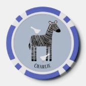 Zebra Gepersonaliseerd Poker Chips (Achterkant)