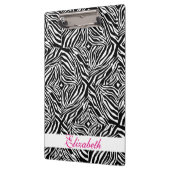 Zebra gestreept tapijt in zwart-wit patroon klembord (Links)