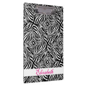 Zebra gestreept tapijt in zwart-wit patroon klembord (Rechts)