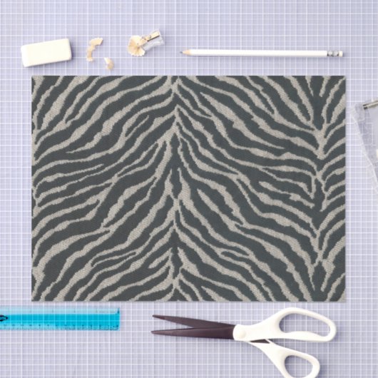 Zebra gestreepte dierenprint tissuepapier (Craft)