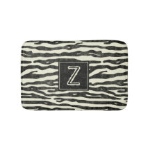 Zebra Gestreepte dierlijke print patroon monogram