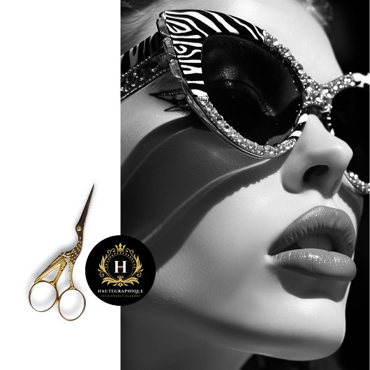 Zebra Gestreepte Glam Strass Zonnebril Decoupage Tissuepapier