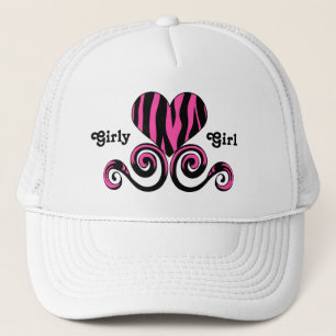 Zebra gestreepte hartslag trucker pet