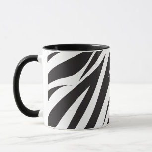 Zebra gestreepte Mok voor patroonkoffie