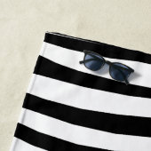 Zebra gestript strandlaken (In situ)