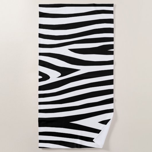 Zebra gestript strandlaken (Voorkant)