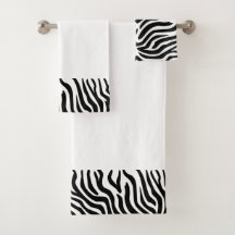 Zebra gestripte handdoeken