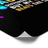 Zebra Gezegde Inspirerend Autisme Poster (Hoek)