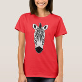 Zebra Gezicht T-shirt (Voorkant)