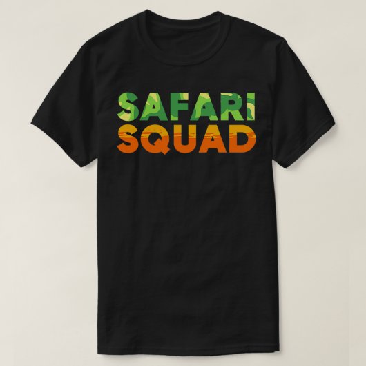 Zebra Giraffe Cheetah Safari Squad T-shirt (Design voorkant)