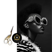 Zebra Glam Rock Star Decoupage Tissuepapier