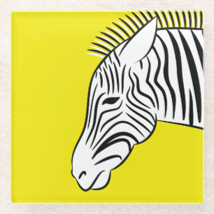 Zebra Glazen Onderzetter