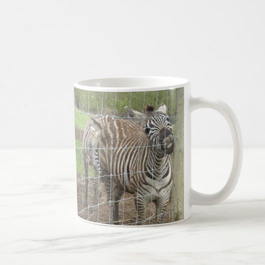 Zebra glimlachen koffiemok (Rechts)