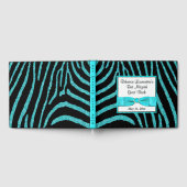 Zebra Glitter Bat Mitzvah Guestbook Gastenboek (Volledig)