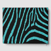 Zebra Glitter Bat Mitzvah Guestbook Gastenboek (Achterkant)