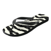 Zebra Glitter Stripes - Teenslippers voor het afdr (Schuin)