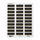 Zebra Glitterspijkers Glam Chic Feest Uitnodiging Etiket (Full Sheet)