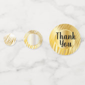 Zebra Gold Stripes Pattern Trendy Design Confetti (Voorkanten)
