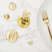 Zebra Gold Stripes Pattern Trendy Design Confetti (Groep)