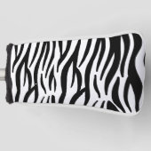 Zebra Golf Putter Head Hoesje Golfheadcover (Voorkant)