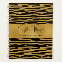 Zebra gouden nieuwjaar planner