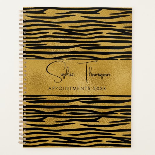 Zebra gouden nieuwjaar planner (Voorkant)