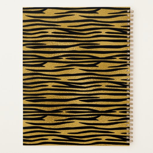 Zebra gouden nieuwjaar planner (Achterkant)