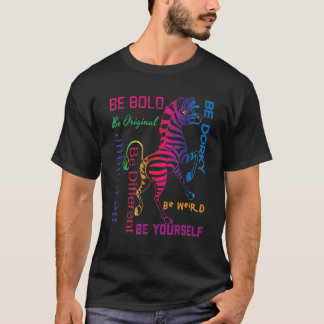Zebra grafische objecten zijn vet en je bent zelf t-shirt