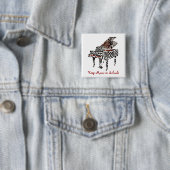 Zebra Grand Piano ~ Button (In situ)