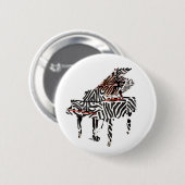 Zebra Grand Piano ~ Button (Voorkant /achterkant)