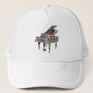 Zebra Grand Piano Trucker Pet