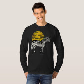 Zebra Graphic Leuke Print Liefde Natuur Zebra's Wi T-shirt (Voorkant volledig)