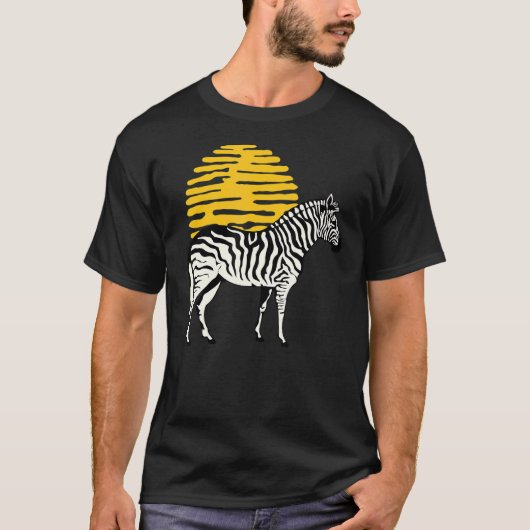 Zebra Graphic Leuke Print Liefde Natuur Zebra's Wi T-shirt (Voorkant)