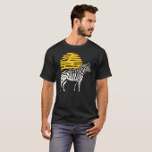 Zebra Graphic Leuke Print Liefde Natuur Zebra's Wi T-shirt (Voorkant volledig)