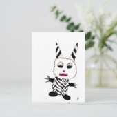 Zebra gremlin briefkaart (Staand voorkant)