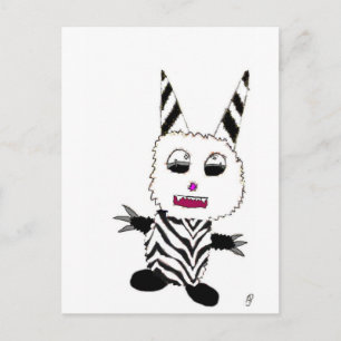 Zebra gremlin briefkaart
