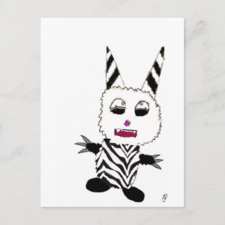 Zebra gremlin briefkaart