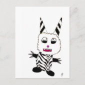 Zebra gremlin briefkaart (Voorkant)