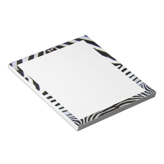 Zebra Grens Notitieblok (Schuin)