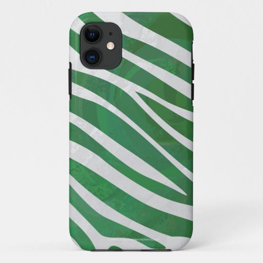 Zebra Groen en wit afdrukken Case-Mate iPhone Case (Achterkant)
