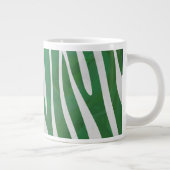 Zebra Groen en wit afdrukken Grote Koffiekop (Rechts)
