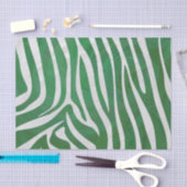 Zebra Groen en wit afdrukken Tissuepapier (Craft)