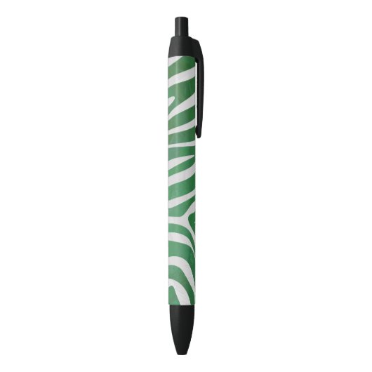 Zebra Groen en wit afdrukken Zwarte Inkt Pen (Achterkant (Verticaal))